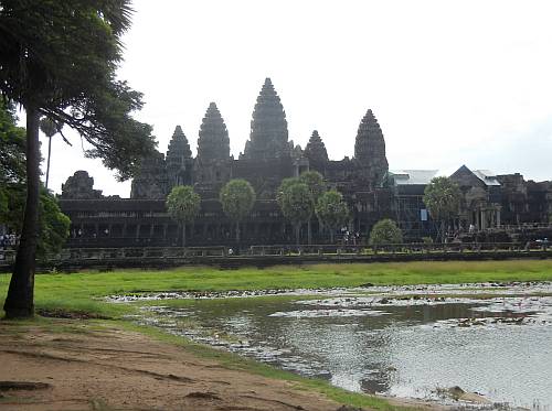 Approaching Angkor Wat